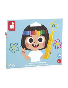 12 Crayons de cire - Janod