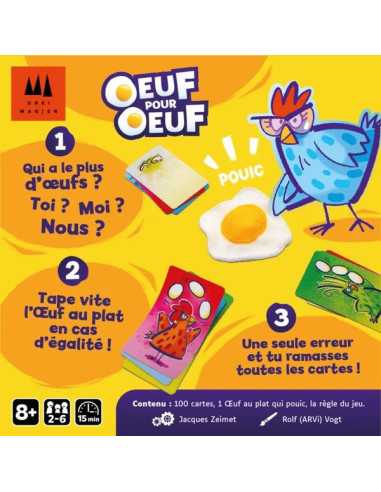 Jeu Oeuf pour Oeuf - Gigamic Jeu Oeuf pour Oeuf - Gigamic