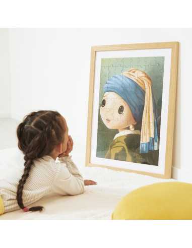 Puzzle inspiré de Vermeer 100 pièces... Puzzle inspiré de Vermeer 100 pièces...