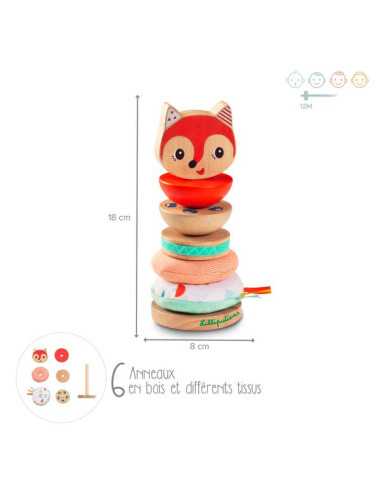 Alice pyramide à empiler - Lilliputiens Alice pyramide à empiler - Lilliputiens