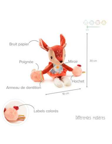 Peluche Stella faon multi-activités -... Peluche Stella faon multi-activités -...