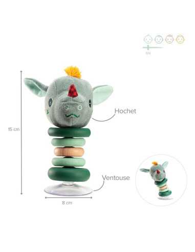 Hochet swing à ventouse Joe le dragon... Hochet swing à ventouse Joe le dragon...