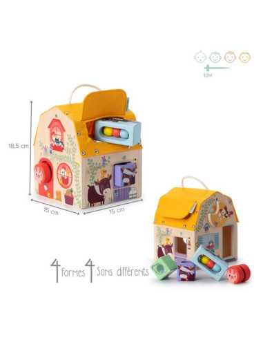 Maison sonore à formes - Lilliputiens Maison sonore à formes - Lilliputiens