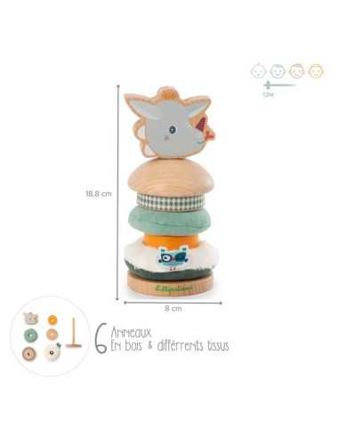 Joe pyramide à empiler - Lilliputiens Joe pyramide à empiler - Lilliputiens