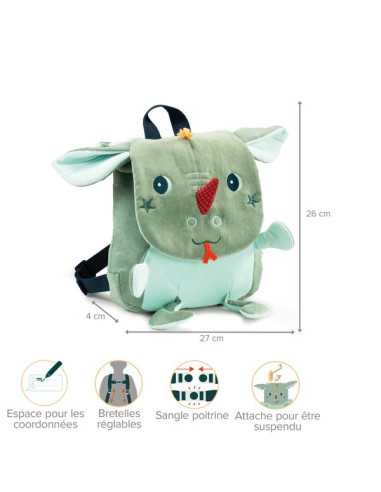 Sac à dos doux Joe - Lilliputiens Sac à dos doux Joe - Lilliputiens