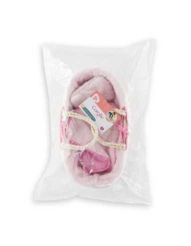 Ensemble couffin peluche rose - Corolle Ensemble couffin peluche rose - Corolle