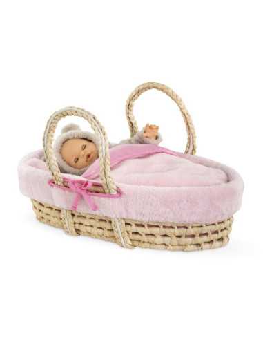 Ensemble couffin peluche rose - Corolle Ensemble couffin peluche rose - Corolle
