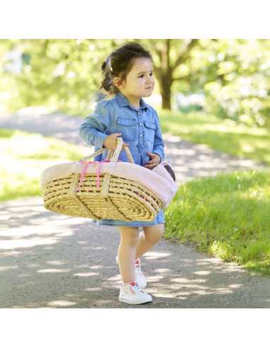 Ensemble couffin peluche rose - Corolle Ensemble couffin peluche rose - Corolle