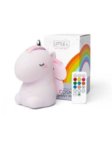 Veilleuse licorne rose pailletée Veilleuse licorne rose pailletée