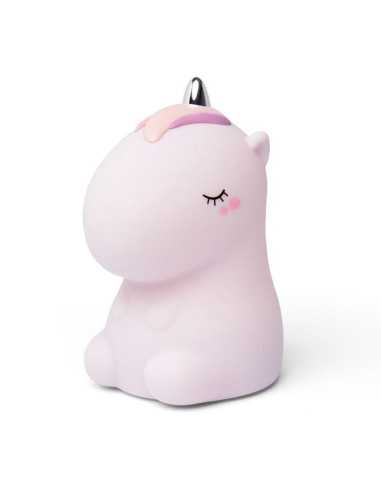 Veilleuse licorne rose pailletée