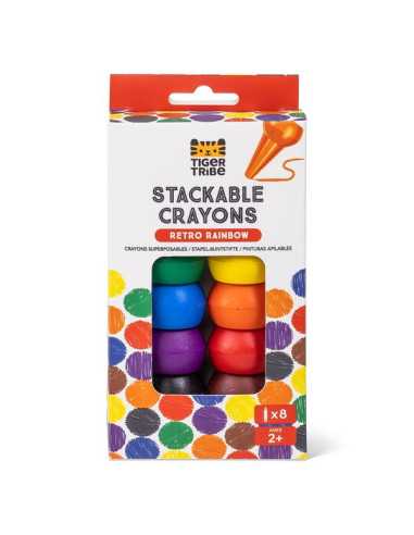 Crayons empilables Arc-en-ciel -...