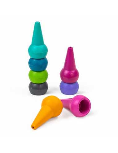 Crayons empilables couleurs acidulées... Crayons empilables couleurs acidulées...