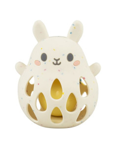 Hochet en silicone lapin -...