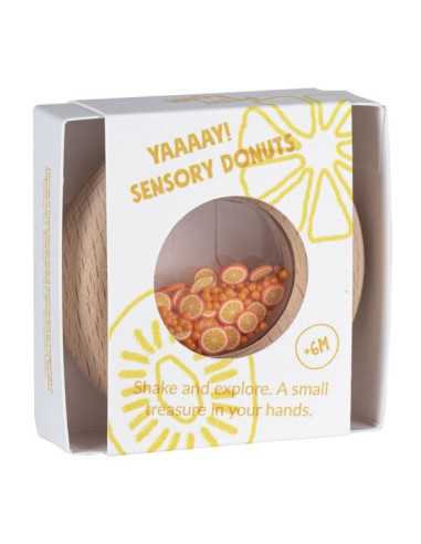 Hochet sensoriel orange - Petit Boum Hochet sensoriel orange - Petit Boum