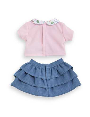 T-shirt et jupe pour poupée Week-end... T-shirt et jupe pour poupée Week-end...