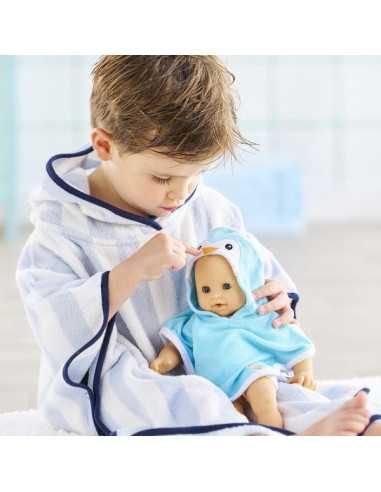 Cape de bain Pingouin pour poupée -... Cape de bain Pingouin pour poupée -...