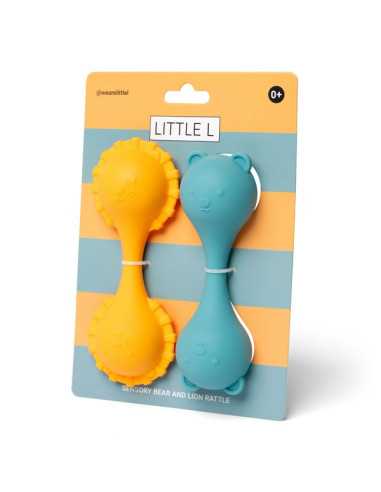 Hochets lion et ours - Little L Hochets lion et ours - Little L