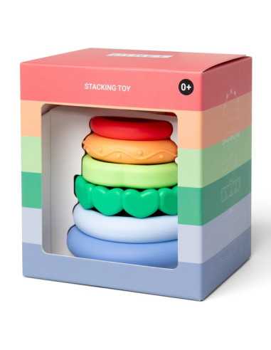 Jouet à empiler arc en ciel - Little L Jouet à empiler arc en ciel - Little L