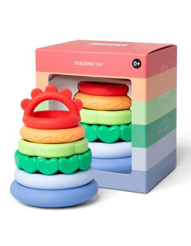 Jouet à empiler arc en ciel - Little L Jouet à empiler arc en ciel - Little L