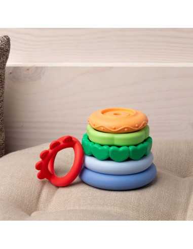 Jouet à empiler arc en ciel - Little L Jouet à empiler arc en ciel - Little L