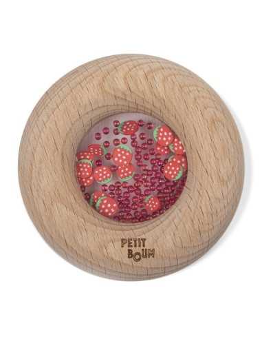 Hochet sensoriel fraise - Petit Boum