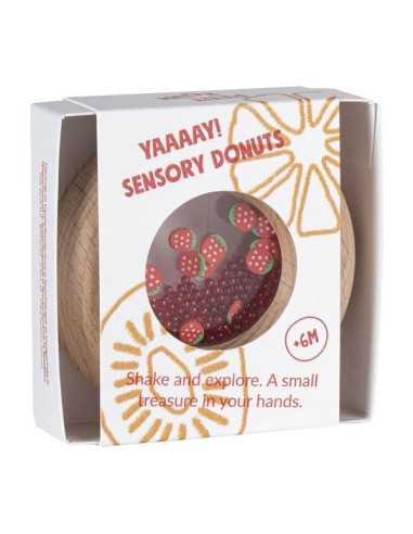 Hochet sensoriel fraise - Petit Boum Hochet sensoriel fraise - Petit Boum