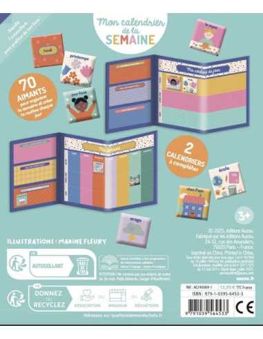 Mon calendrier de la semaine - Auzou Mon calendrier de la semaine - Auzou