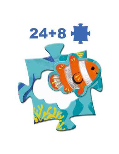 Puzzle géant Tactilo Mer - Djeco Puzzle géant Tactilo Mer - Djeco