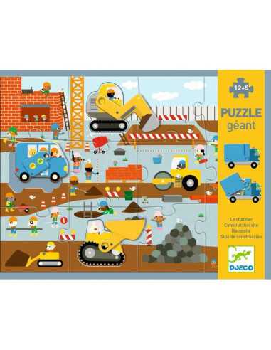 Puzzle géant Le Chantier - Djeco Puzzle géant Le Chantier - Djeco