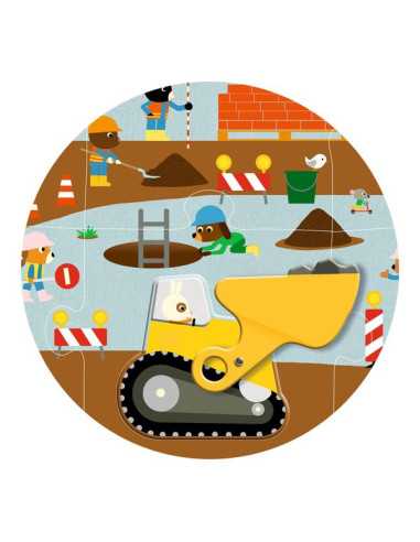 Puzzle géant Le Chantier - Djeco Puzzle géant Le Chantier - Djeco