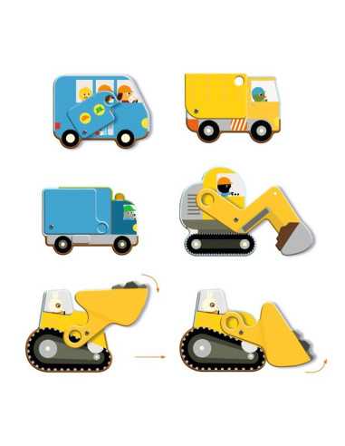 Puzzle géant Le Chantier - Djeco Puzzle géant Le Chantier - Djeco