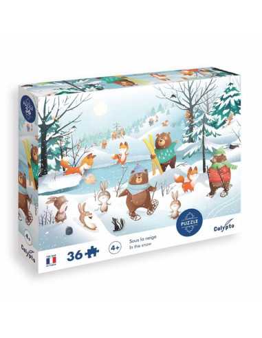 Puzzle Sous la neige 36 pièces -...