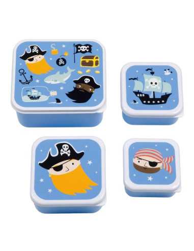 4 boites à goûter Pirates - A Little...