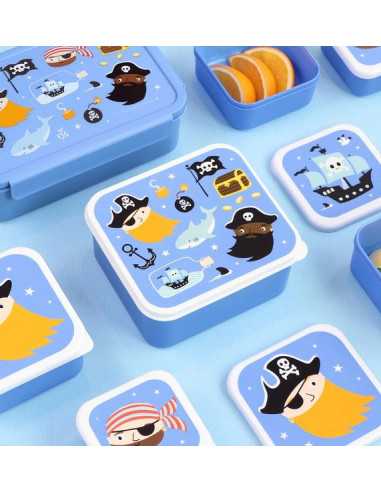 4 boites à goûter Pirates - A Little... 4 boites à goûter Pirates - A Little...