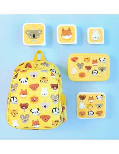 4 boites à goûter Amis des animaux -... 4 boites à goûter Amis des animaux -...