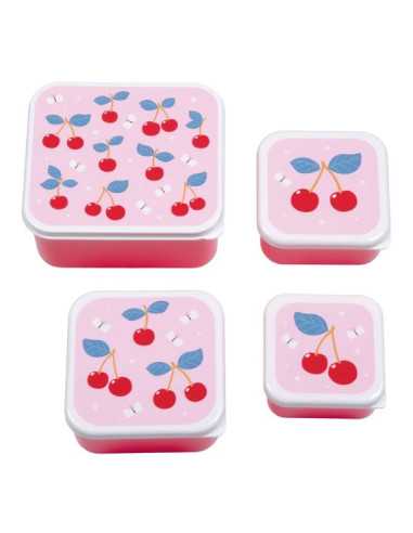 4 boites à goûter Cerises - A Little...