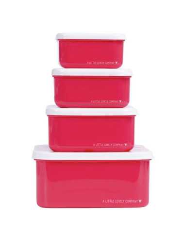 4 boites à goûter Cerises - A Little... 4 boites à goûter Cerises - A Little...