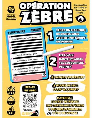 Jeu Opération Zèbre Jeu Opération Zèbre