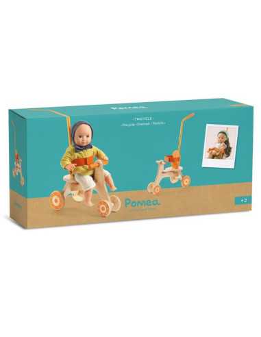 Tricycle pour poupée Pomea - Djeco Tricycle pour poupée Pomea - Djeco