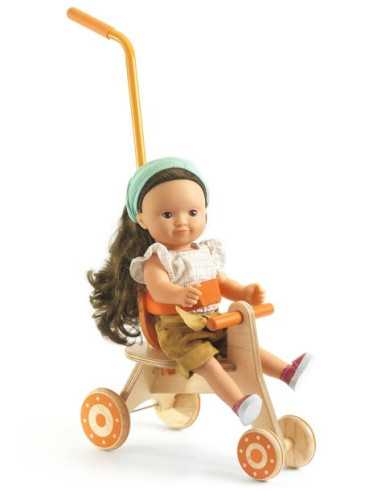 Tricycle pour poupée Pomea - Djeco Tricycle pour poupée Pomea - Djeco