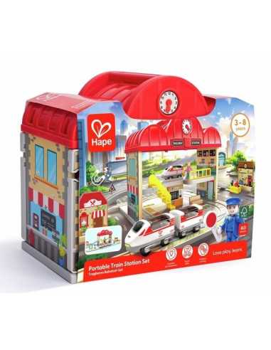 Coffret circuit de train portable - Hape
