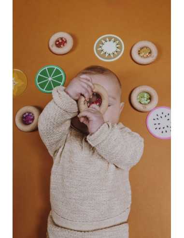 Hochet sensoriel carotte - Petit Boum Hochet sensoriel carotte - Petit Boum