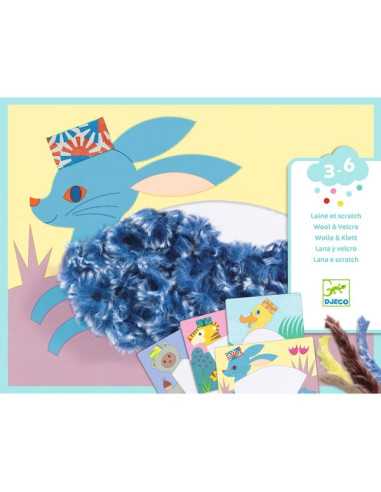 Laine et scratch Avec un chapeau - Djeco Laine et scratch Avec un chapeau - Djeco