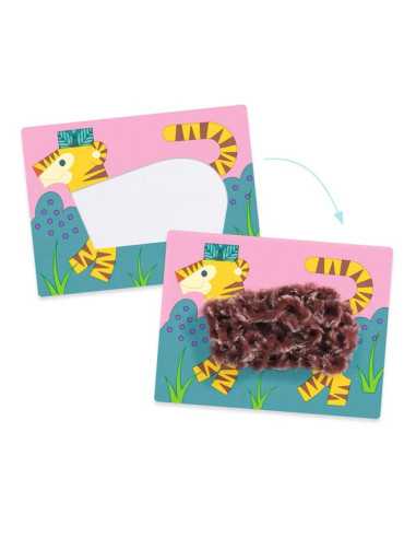 Laine et scratch Avec un chapeau - Djeco Laine et scratch Avec un chapeau - Djeco