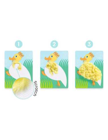 Laine et scratch Avec un chapeau - Djeco Laine et scratch Avec un chapeau - Djeco