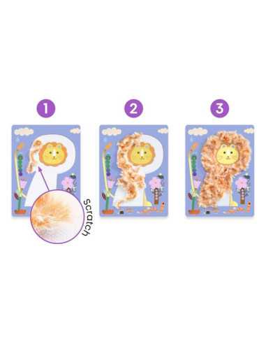 Laine et scratch Tout poilus - Djeco Laine et scratch Tout poilus - Djeco