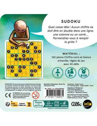 Jeu magnétique Sudoku - Iello Jeu magnétique Sudoku - Iello