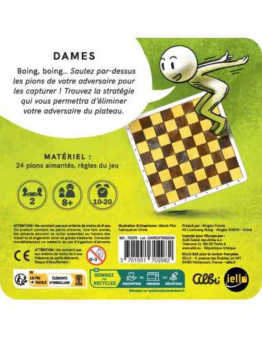 Jeu magnétique Dames - Iello Jeu magnétique Dames - Iello