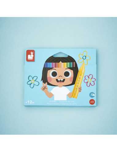 12 Crayons de cire - Janod 12 Crayons de cire - Janod