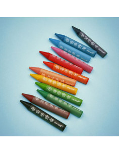12 Crayons de cire - Janod 2